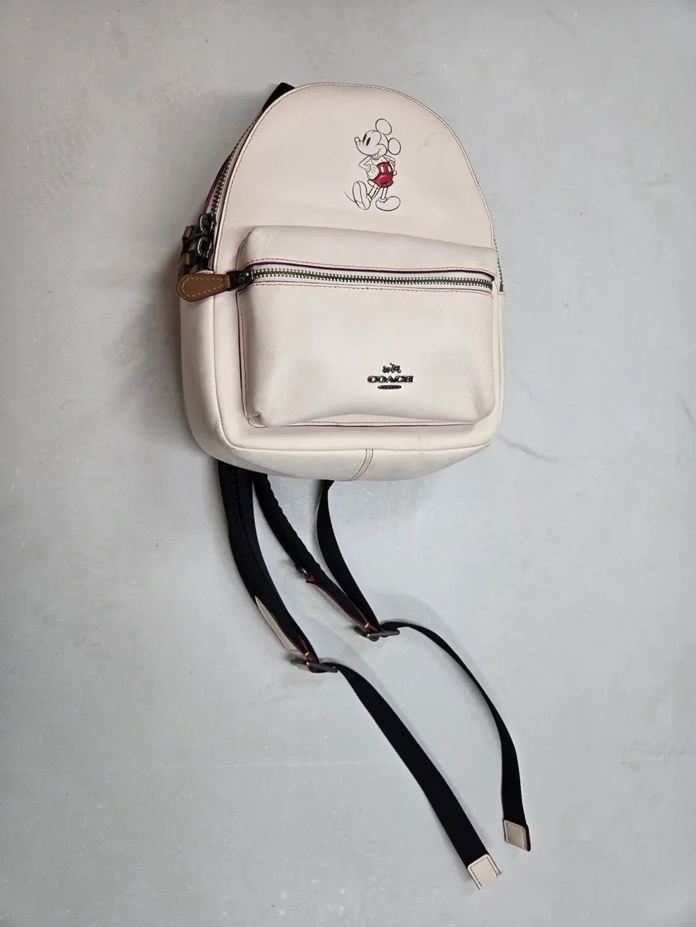 DISNEY X COACH Mickey Mouse Limited Edition Leather Backpack F59837 ski 1072